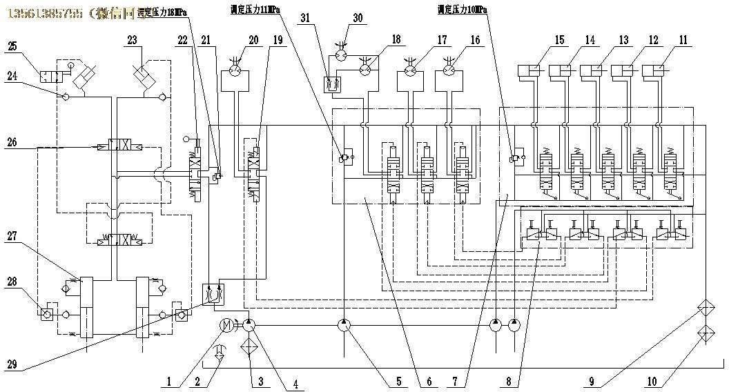 煤礦用清倉機液壓動力驅動裝置