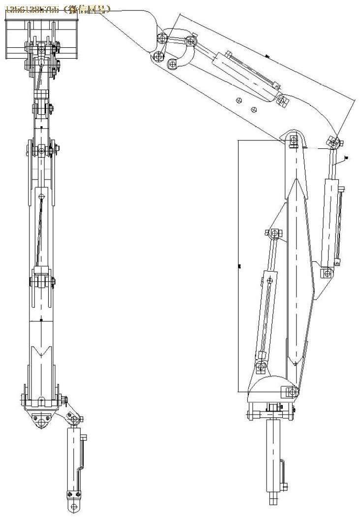 煤礦清倉機雙臂挖料裝置