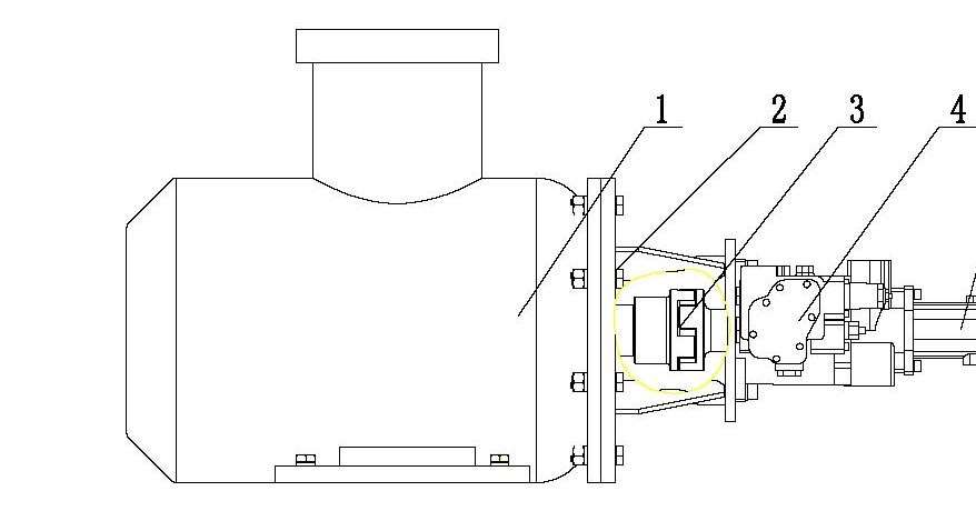 煤礦用機頭破碎機動力機構